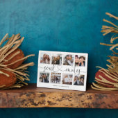 Soul Mates Script Gift for Friends Photo Collage Fotoplaat (Zijkant)