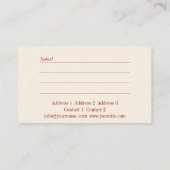 Soul Mates - Visitekaartje (Achterkant)