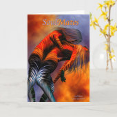 Soul Mates-Wenskaart Kaart (Gele Bloem)