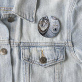 Soul Mates wolves Ronde Button 5,7 Cm (In situ)