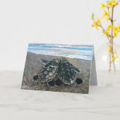 Soul Mates Zee Turtles Card Kaart (Gele Bloem)