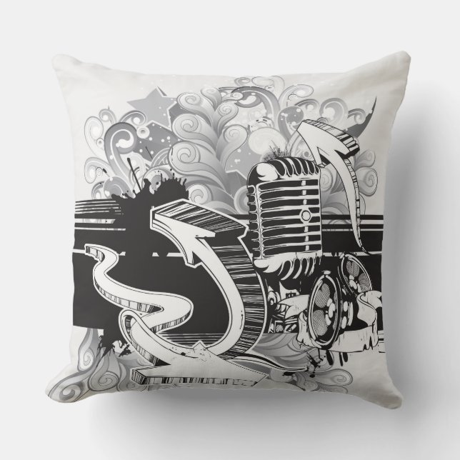 Soul Music Kussen met Jazz Reversible (Voorkant)