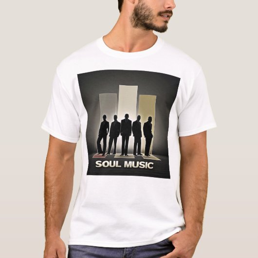 Soul Music silhouette T-Shirt (Voorkant)