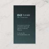 Soul muziek DJ Visitekaartje (Achterkant)