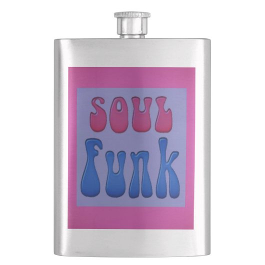 Soul Muziek Funky woorden graphics Flacon (Voorkant)
