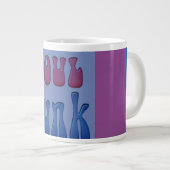 Soul Muziek Funky woorden graphics Grote Koffiekop (Voorkant rechts)