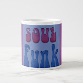 Soul Muziek Funky woorden graphics Grote Koffiekop (Voorkant)