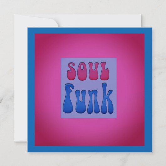 Soul Muziek Funky woorden graphics Kaart (Voorkant)