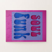 Soul Muziek Funky woorden graphics Legpuzzel (Horizontaal)