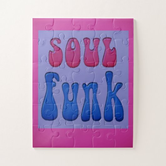 Soul Muziek Funky woorden graphics Legpuzzel (Verticaal)