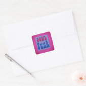 Soul Muziek Funky woorden graphics Vierkante Sticker (Envelop)