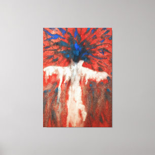 Soul nog steeds Abstract schilderij Single Wall Ar Canvas Afdruk