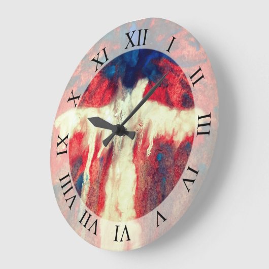 Soul nog steeds Abstracte kunst wandklok (Hoek)