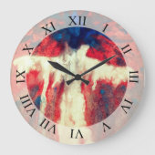 Soul nog steeds Abstracte kunst wandklok (Voorkant)