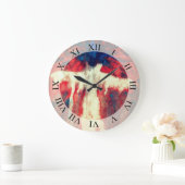 Soul nog steeds Abstracte kunst wandklok (Huis)