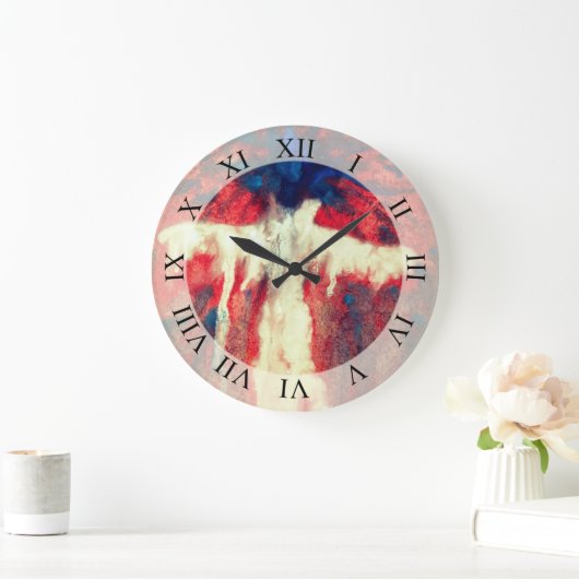 Soul nog steeds Abstracte kunst wandklok (Huis)