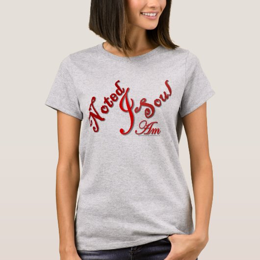 Soul Notes "Noted Soul I Am" T-Shirt (Voorkant)