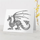 Soul of a Dragon Design Kaart (Gele Bloem)