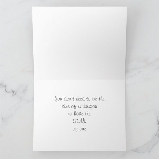 Soul of a Dragon Design Kaart (Binnen)
