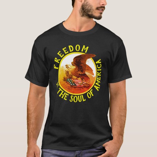 Soul of America (kleur donker) T-Shirt (Voorkant)