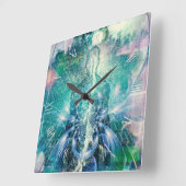 Soul of aura en binaire code vierkante klok (Hoek)