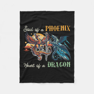 Soul of Pcue SS Schattige Ssnix Heart Dragon Fanta Fleece Deken