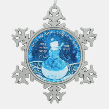Soul of SnowLady keramische bal Ornament