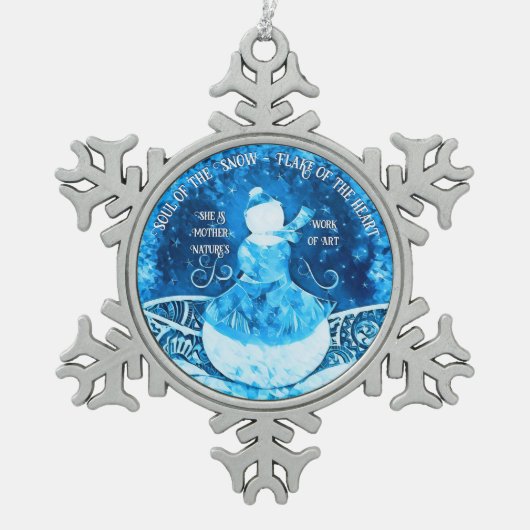 Soul of SnowLady keramische bal Ornament (Voorkant)