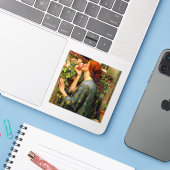 Soul of the Rose John William Waterhouse Sticker (Laptop met iPhone)