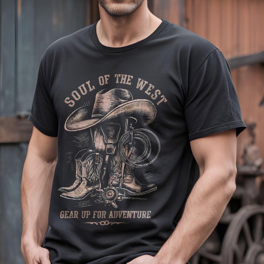 Soul of the West - Classic Cowboy Gear T-shirt