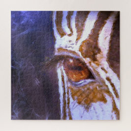 Soul of the zebra pastel hedendaagse dierenkunst legpuzzel