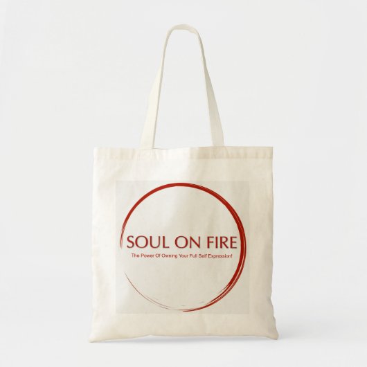 Soul On Fire Crème Tote Bag (Voorkant)