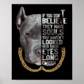 Soul Pitbull I Love Pitbull Dog Lover Poster (Voorkant)