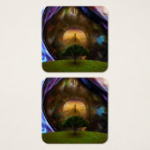 Soul reis vierkante visitekaartjes (Voorkant /achterkant)