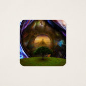 Soul reis vierkante visitekaartjes (Achterkant)