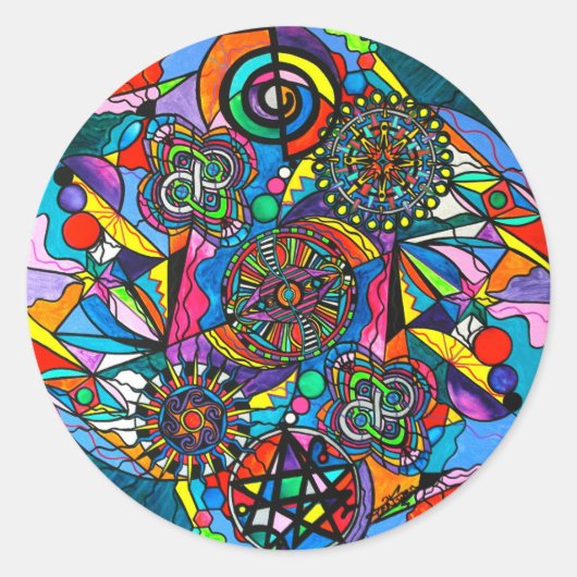 "Soul Retrieval" Ronde Sticker (Voorkant)