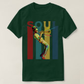 Soul Retro design met een jazztrompettist 1 T-shirt (Design voorkant)
