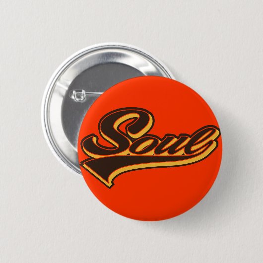 Soul Script Ronde Button 5,7 Cm (Voorkant /achterkant)