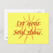 Soul Shine Briefkaart (Voorkant / Achterkant)