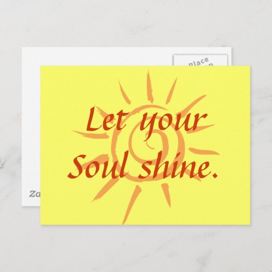 Soul Shine Briefkaart (Voorkant / Achterkant)
