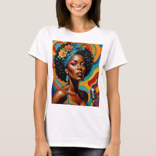  Soul Singer Kleurrijke Muziek Art T-shirt