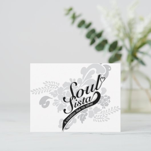 Soul Sista Briefkaart (Staand voorkant)