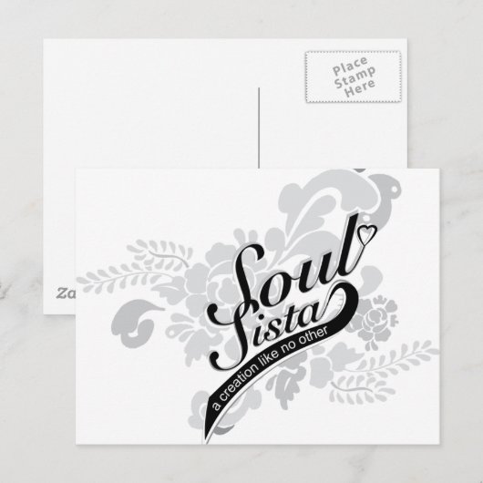 Soul Sista Briefkaart (Voorkant / Achterkant)