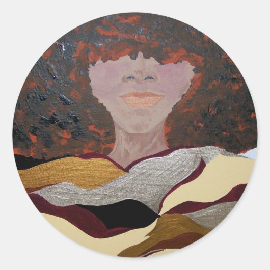 Soul Sista door Kenia Verrett Ronde Sticker (Voorkant)