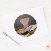 Soul Sista door Kenia Verrett Ronde Sticker (Envelop)