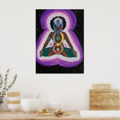 Soul Sista Meditating on the Chakras Poster (Keuken)