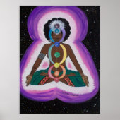 Soul Sista Meditating on the Chakras Poster (Voorkant)