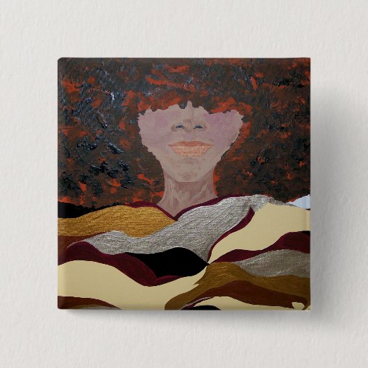 Soul Sista van Kenya Verrett Vierkante Button 5,1 Cm (Voorkant)