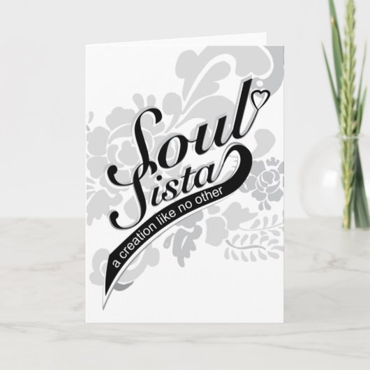 Soul Sista-Wenskaart Kaart (Voorkant)