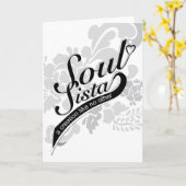 Soul Sista-Wenskaart Kaart (Gele Bloem)